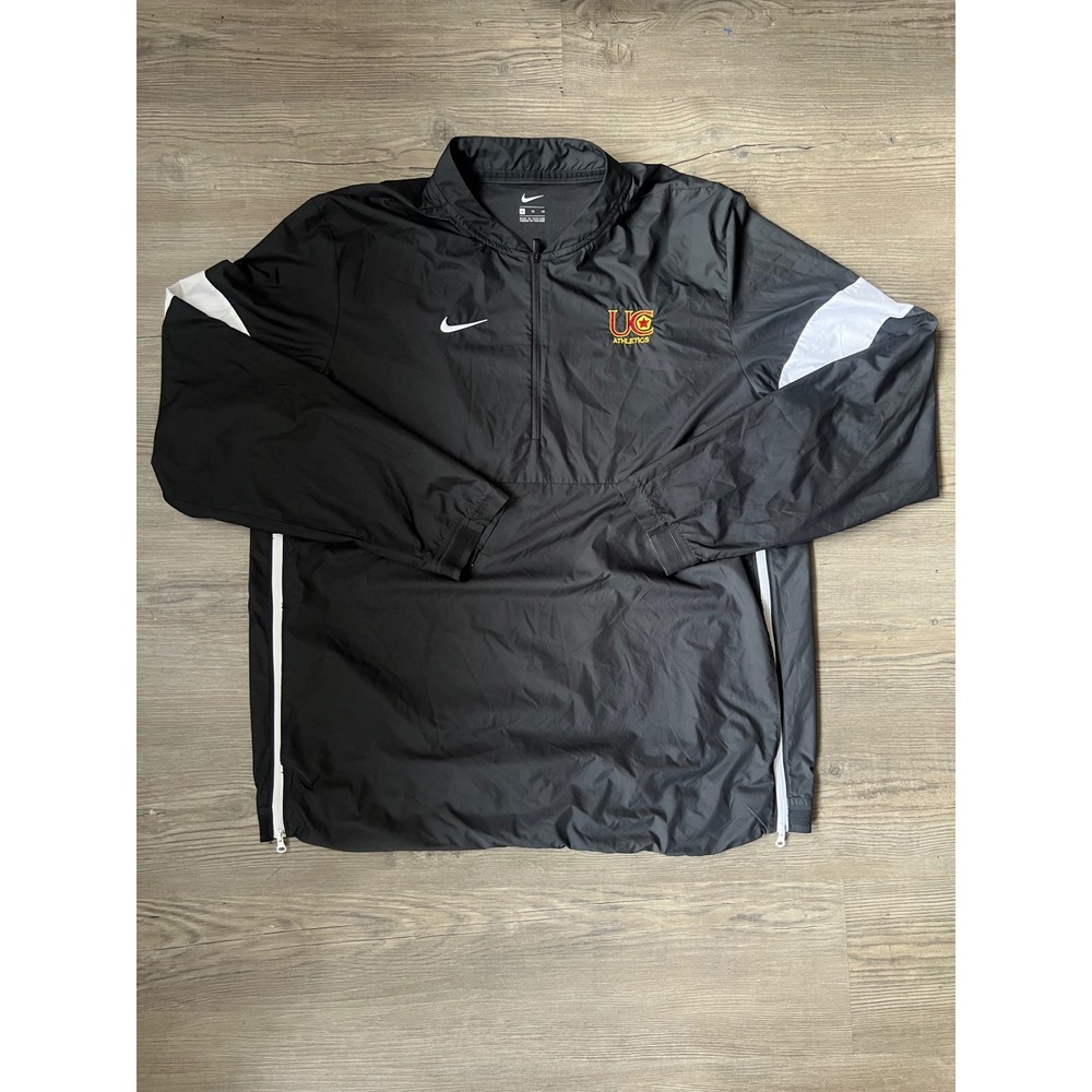 Nike Men's University of Charleston Athletics 1/4 Zip Windbreaker Gray Size XL